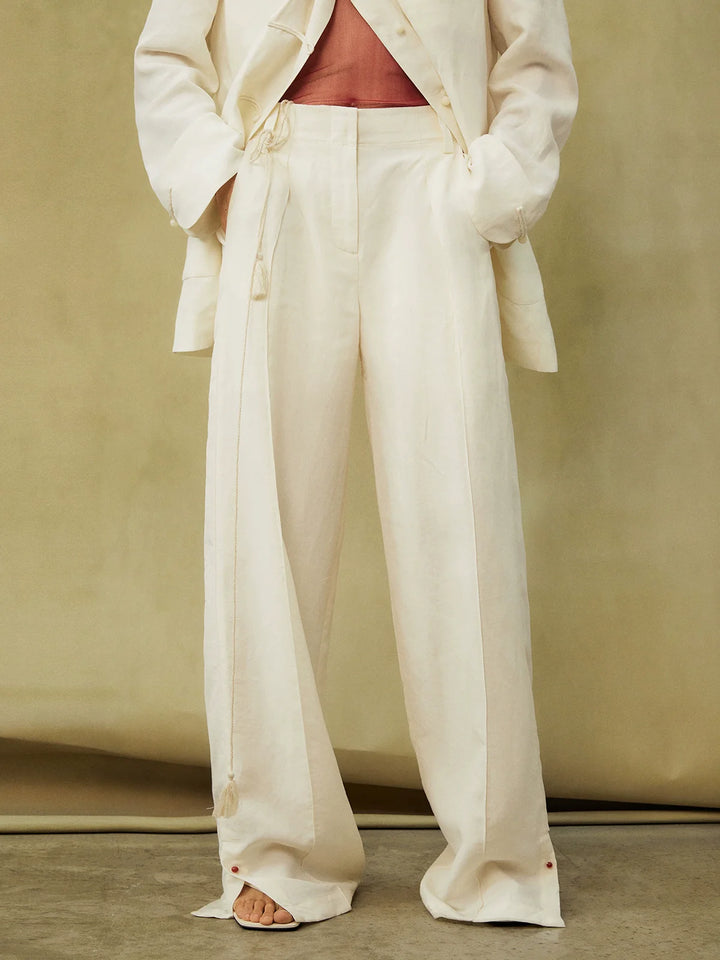 Serene Linen Silk Suit