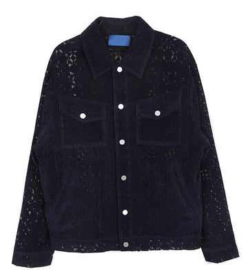 Lace Hollow Lapel Jacket