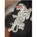 Japanese Retro Tiger Embroidered Yokosuka Hoodie Men's Winter Sweater