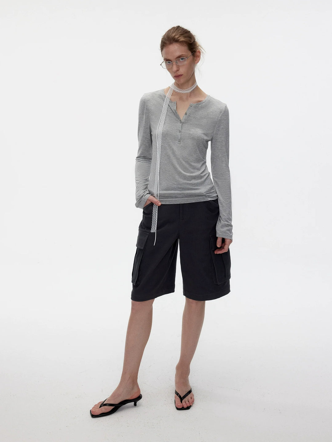 Lyocell Fitted Henley