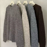 Winter Lazy Sweater - Korean Style, Loose Fit, Thickened Wool Base for Men