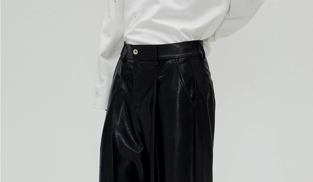 Vintage Biker Leather Pants