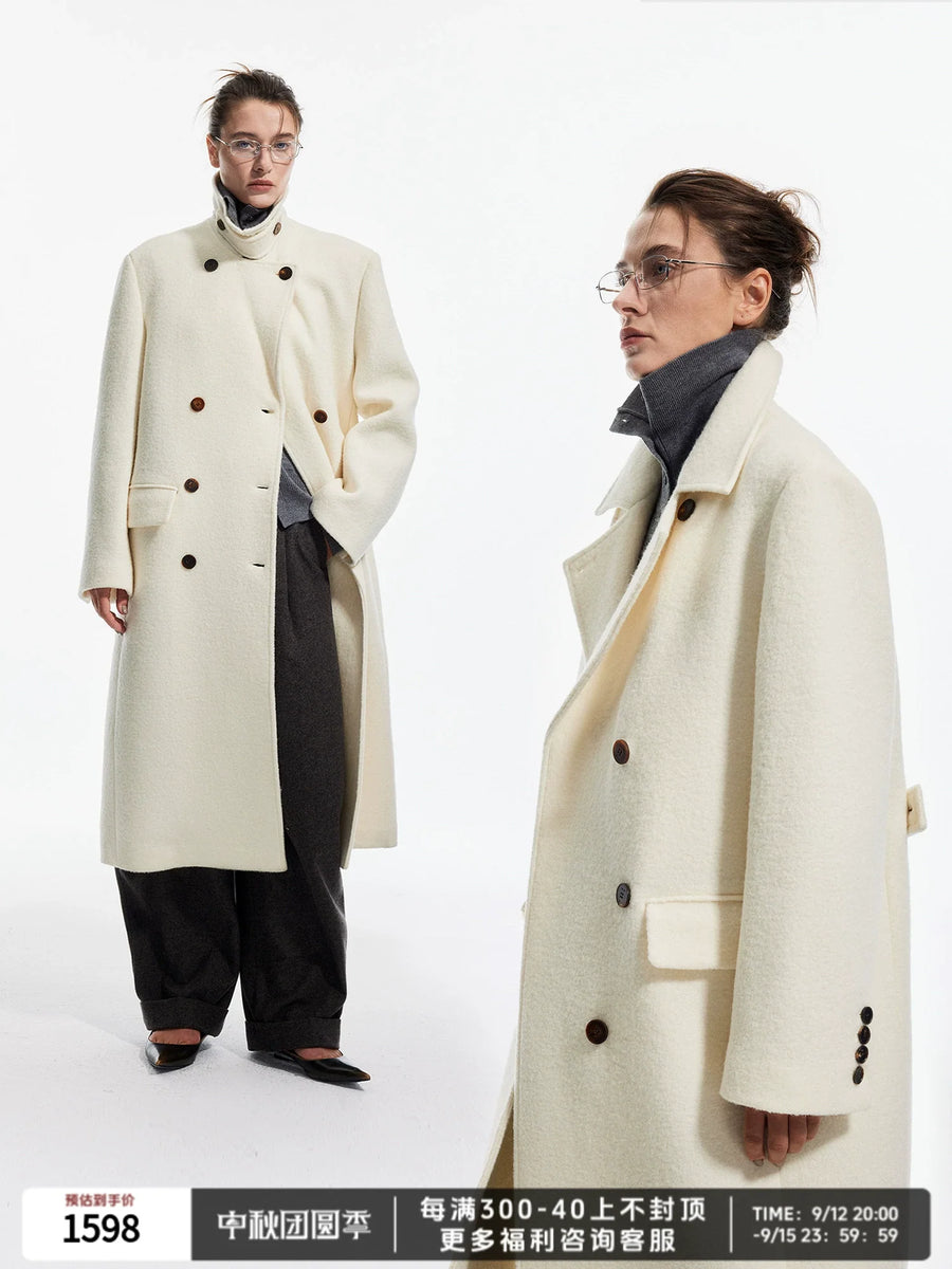 Ivory Bouclé Coat