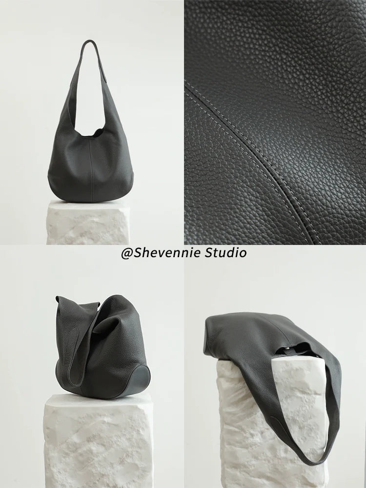 Leather Shoulder Tote