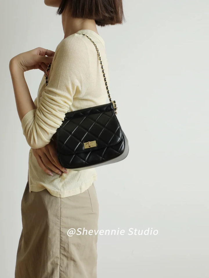 Sheepskin Chain Crossbody