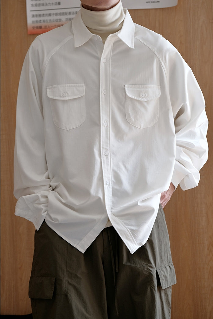 Multi-Pocket Long-Sleeved Shirt