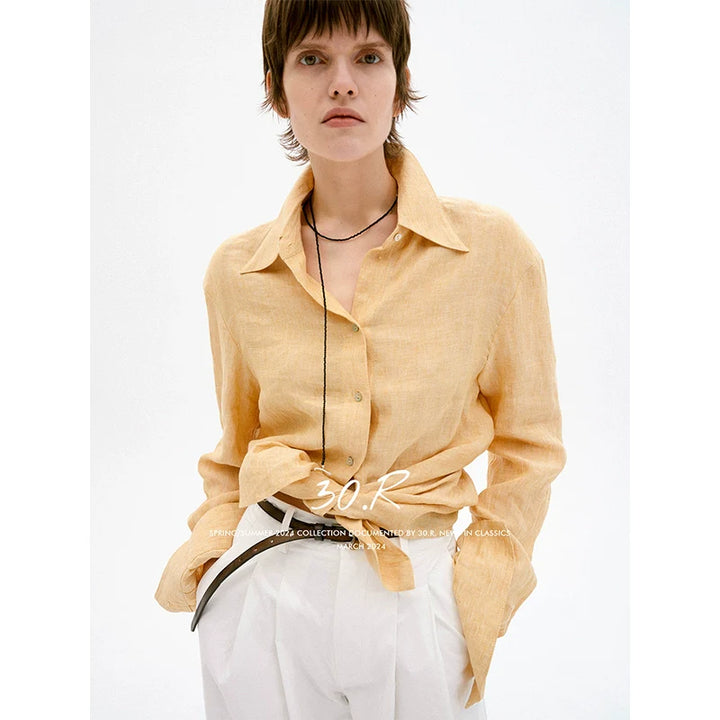 Natural Linen Relaxed Shirt