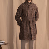 Balmakken Houndstooth Coat - Gentleman's Winter Warmth in Trendy Style
