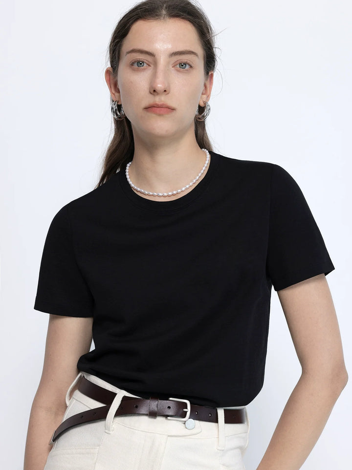 Mulberry Silk Pima Cotton Tee