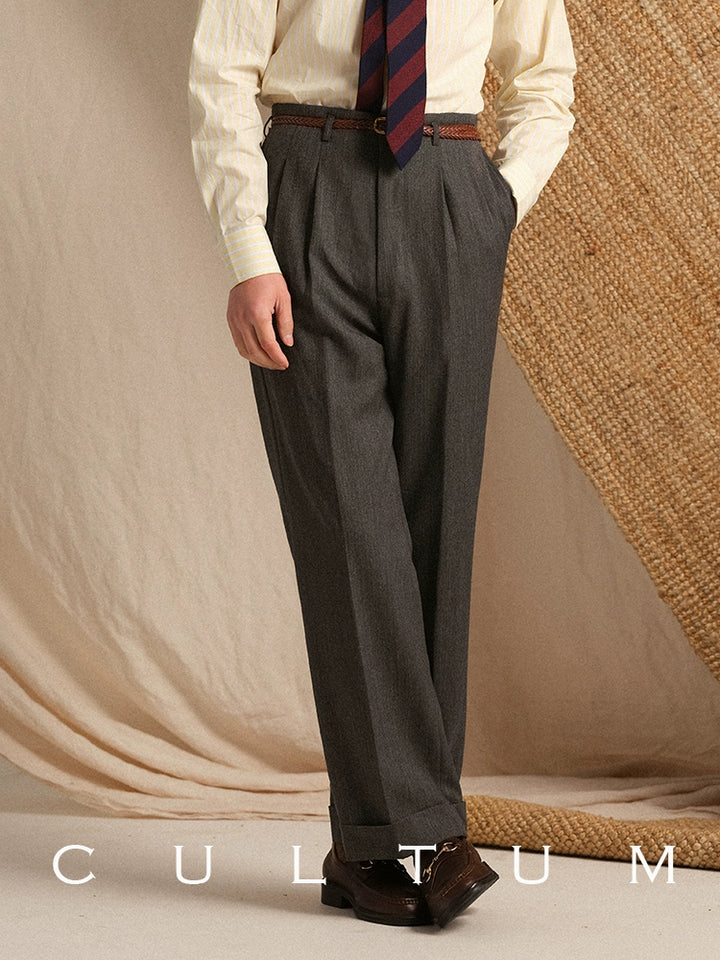 Wool Vintage Hollywood Trousers