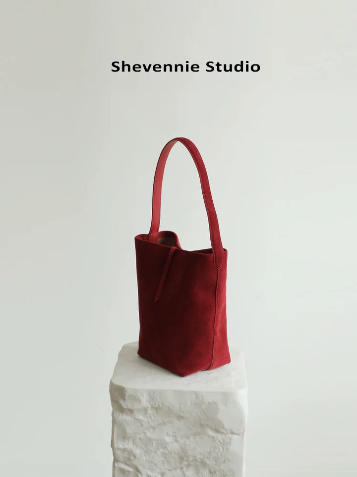 Suede Commuter Tote