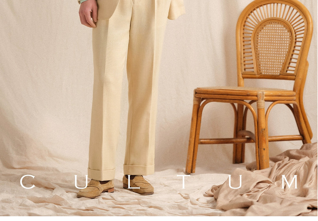 Herringbone Linen Trousers