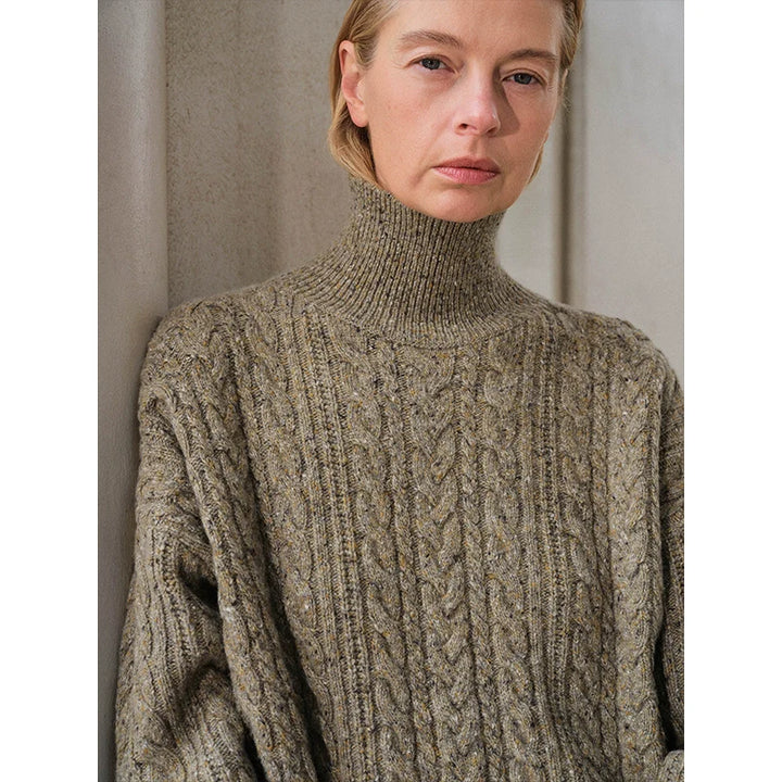 Merino Wool Turtleneck Sweater