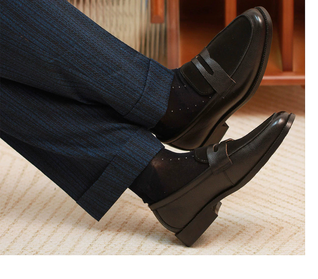 Yizhi Patchwork Loafers