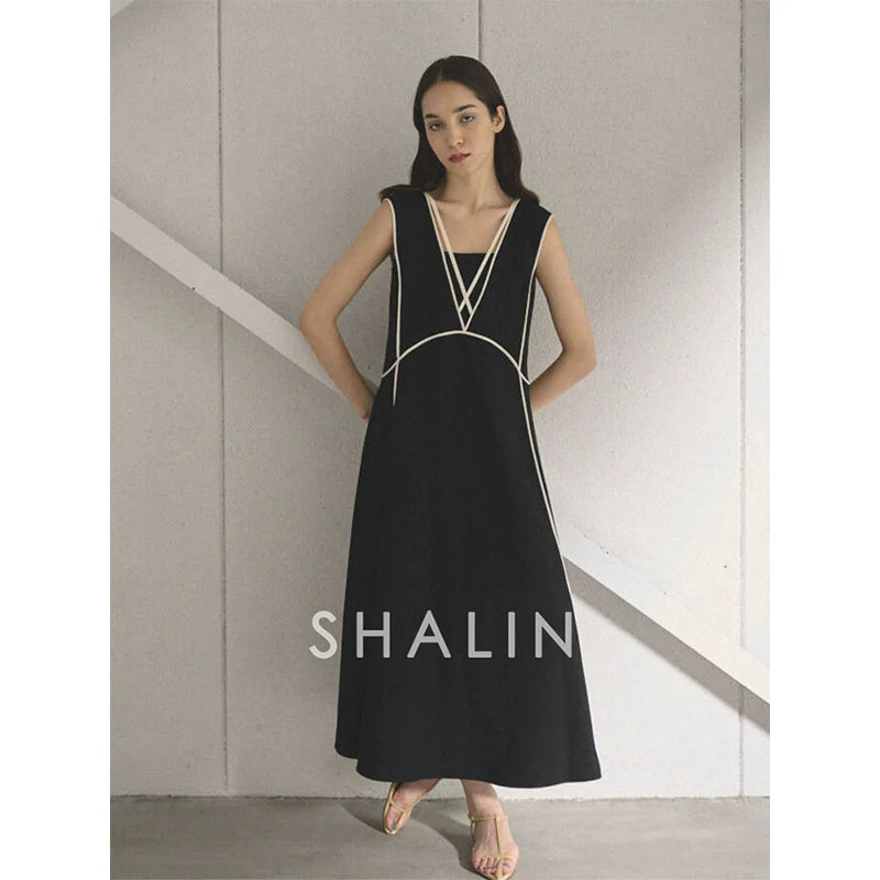 A-Line V-Neck Dress