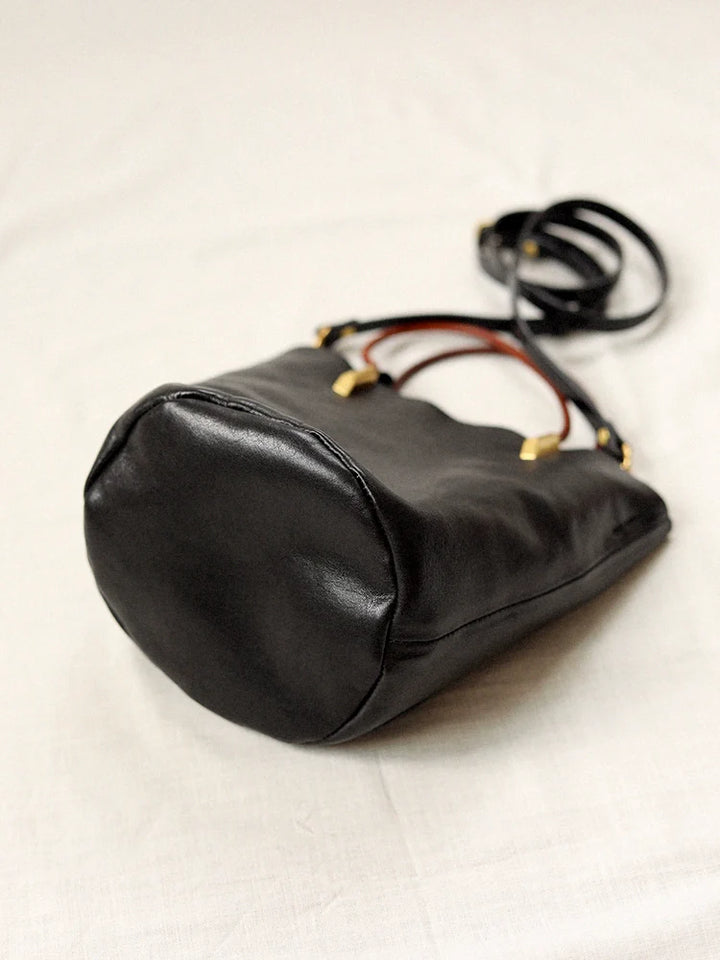 Soft Leather Bucket Bag