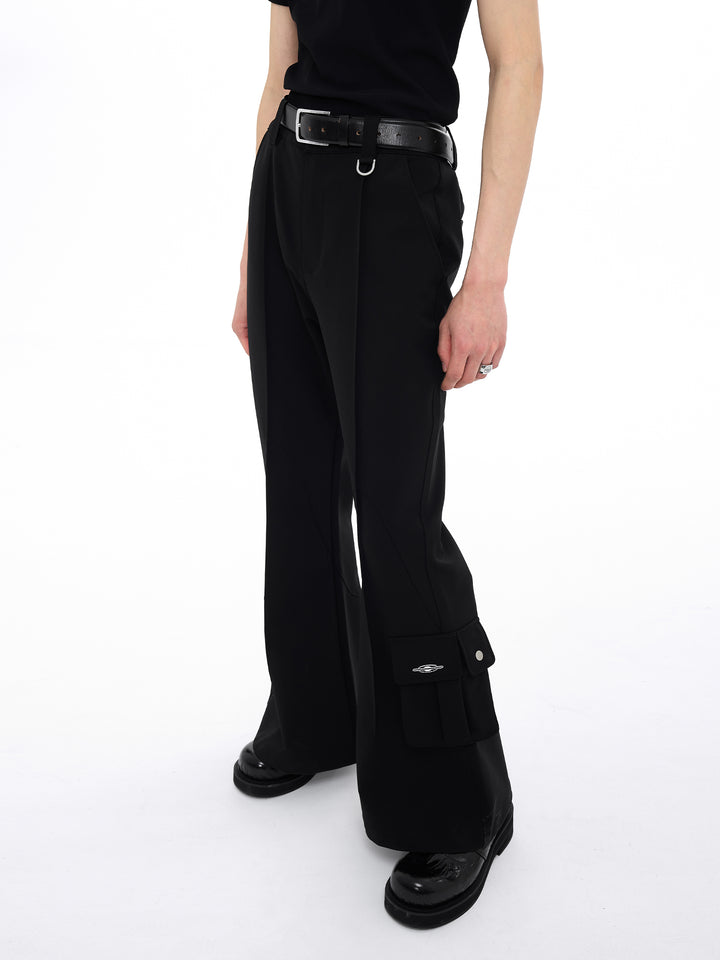 Deconstructed Wide-Leg Trousers