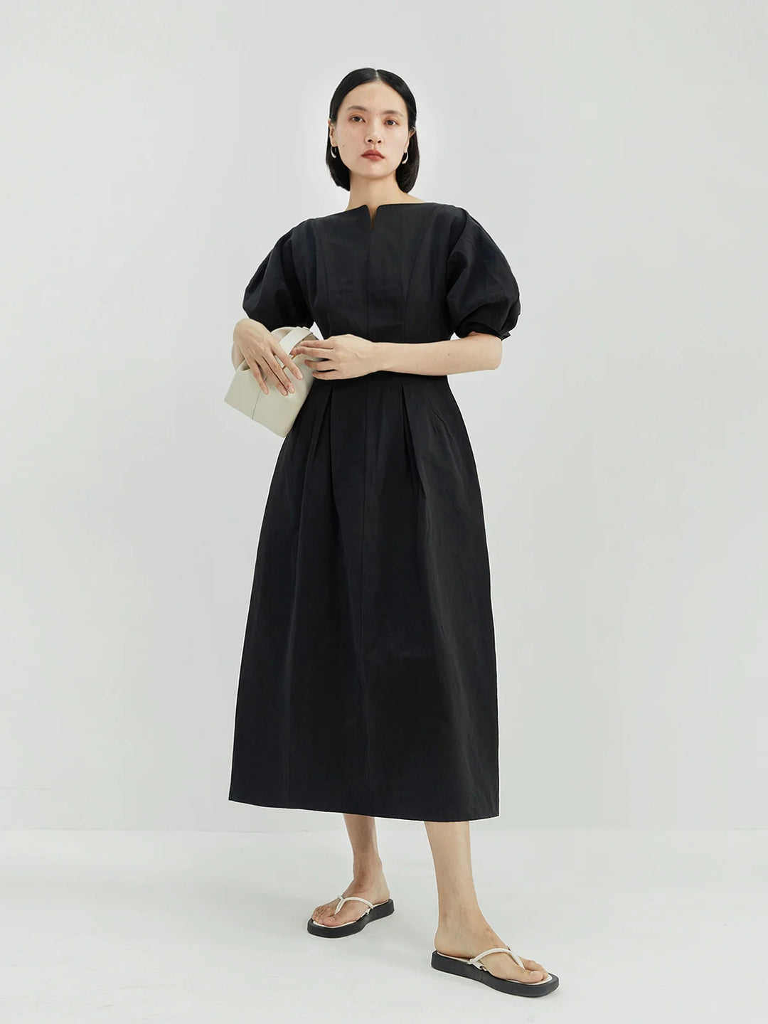 Hemp Lantern Sleeve Dress