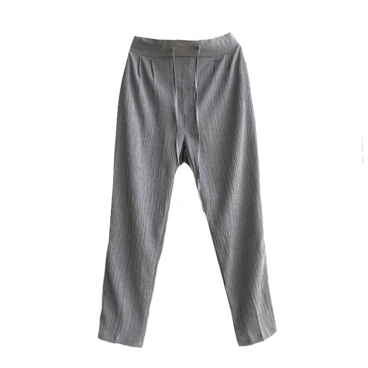 Wrinkled Texture Trousers