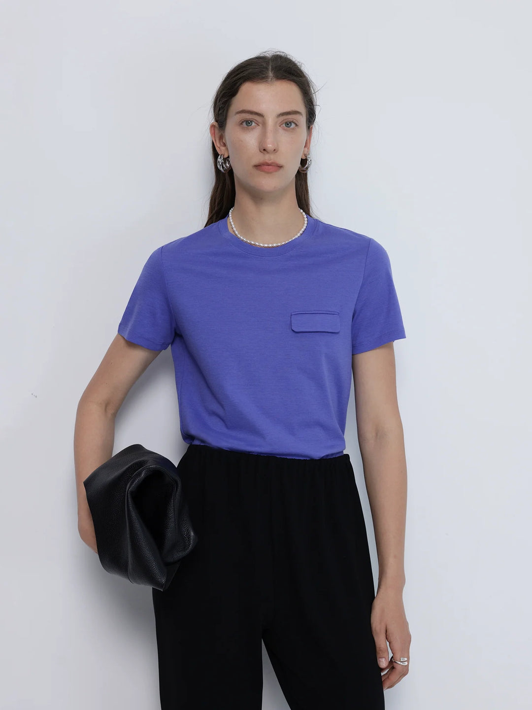 Mulberry Silk Round Neck Tee