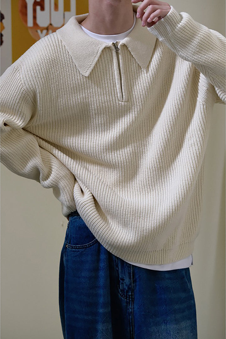 Half-Zip Cardigan Sweater