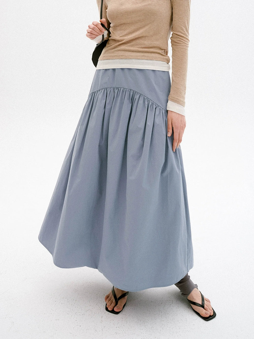 Effortless Cotton Maxi Skirt