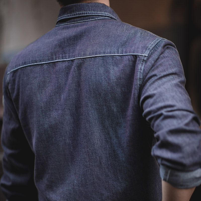 Embroidered Denim Shirt