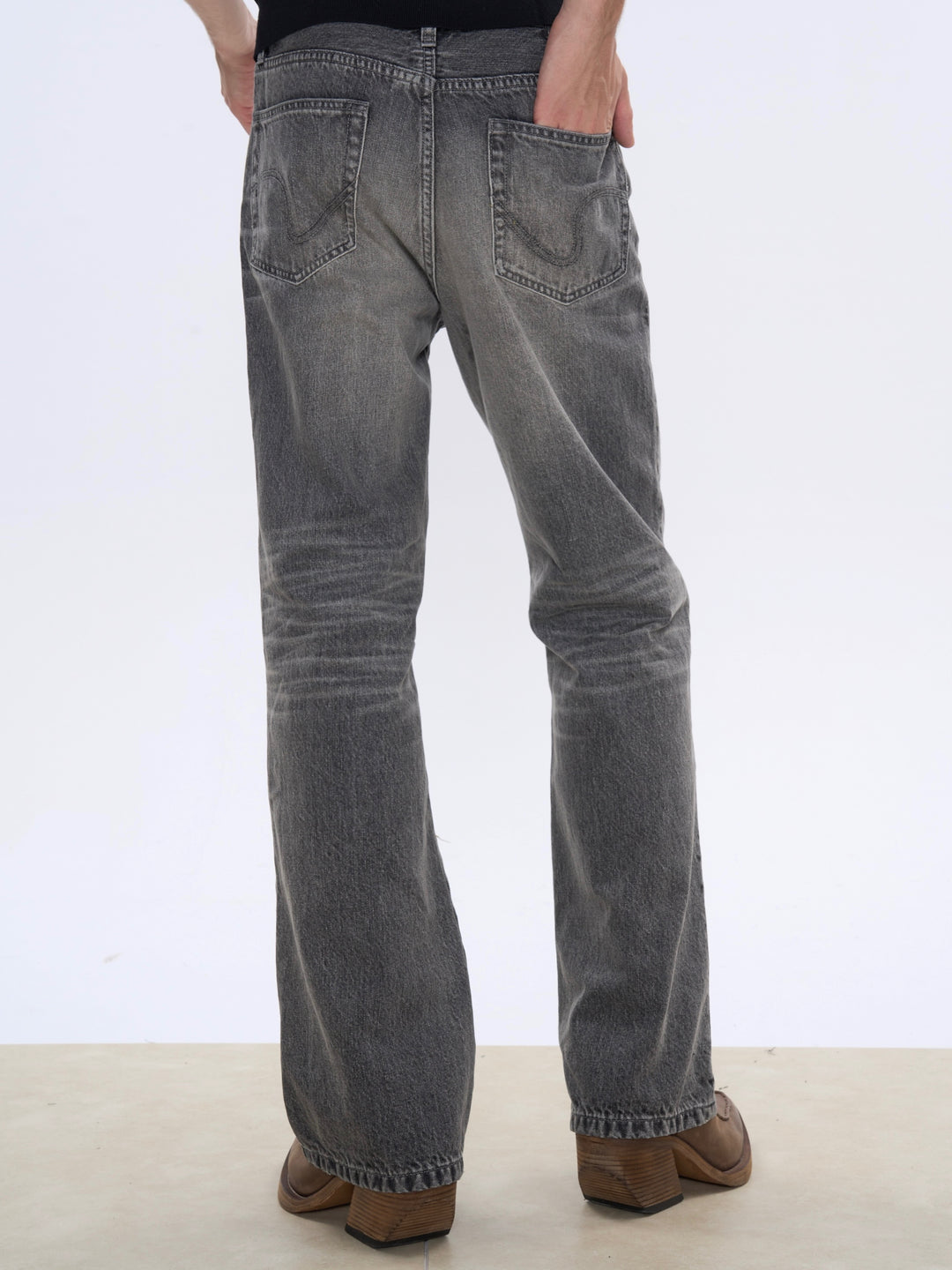 Retro Wash Bootcut Jeans