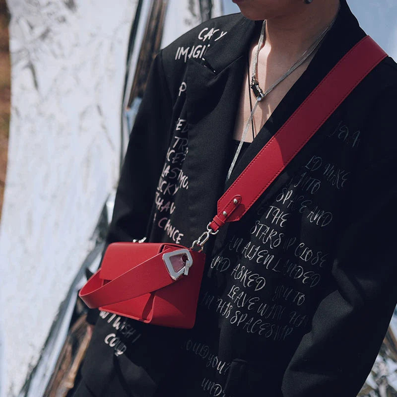 Leather Chain Crossbody Bag