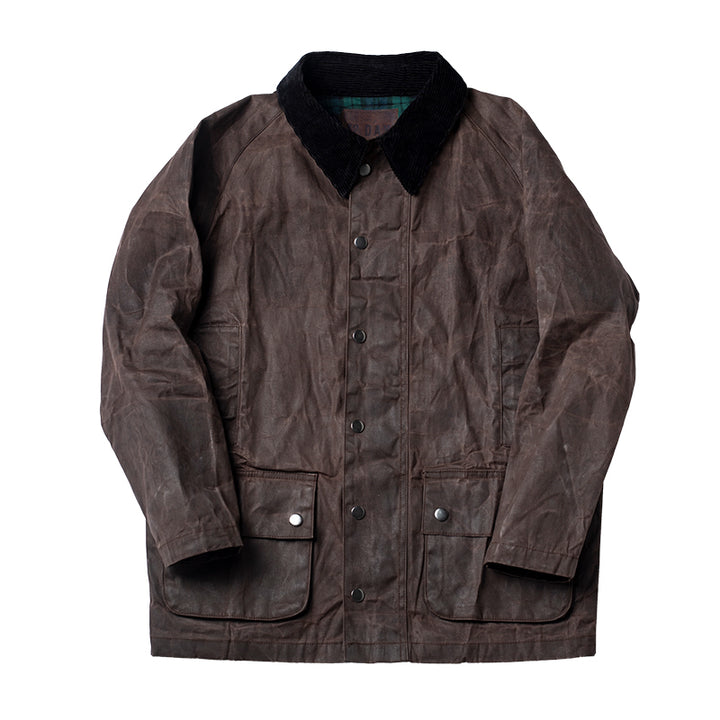 Mid-Length Oil Wax Windbreaker