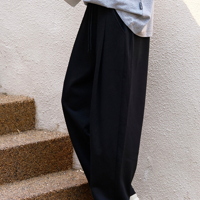 Self-made Spring Korean-style 300g Vertical Sense Retro Sports Pants