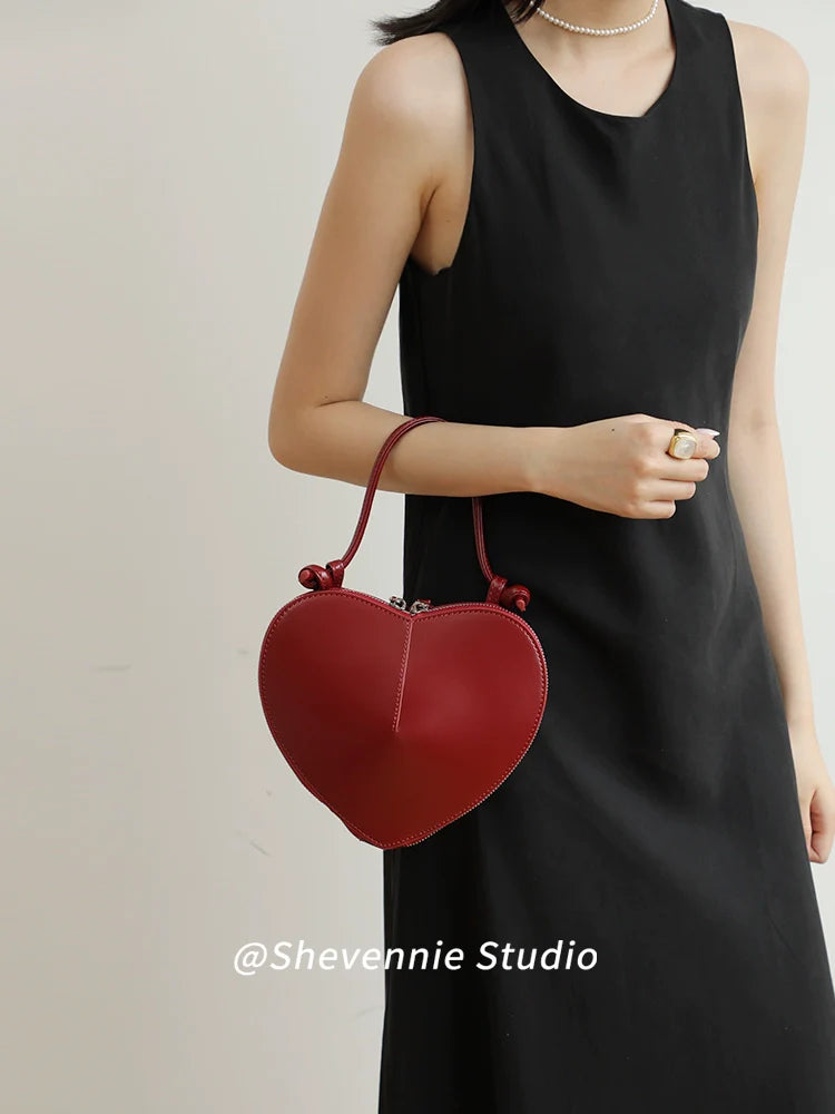 Crescent Leather Shoulder Bag