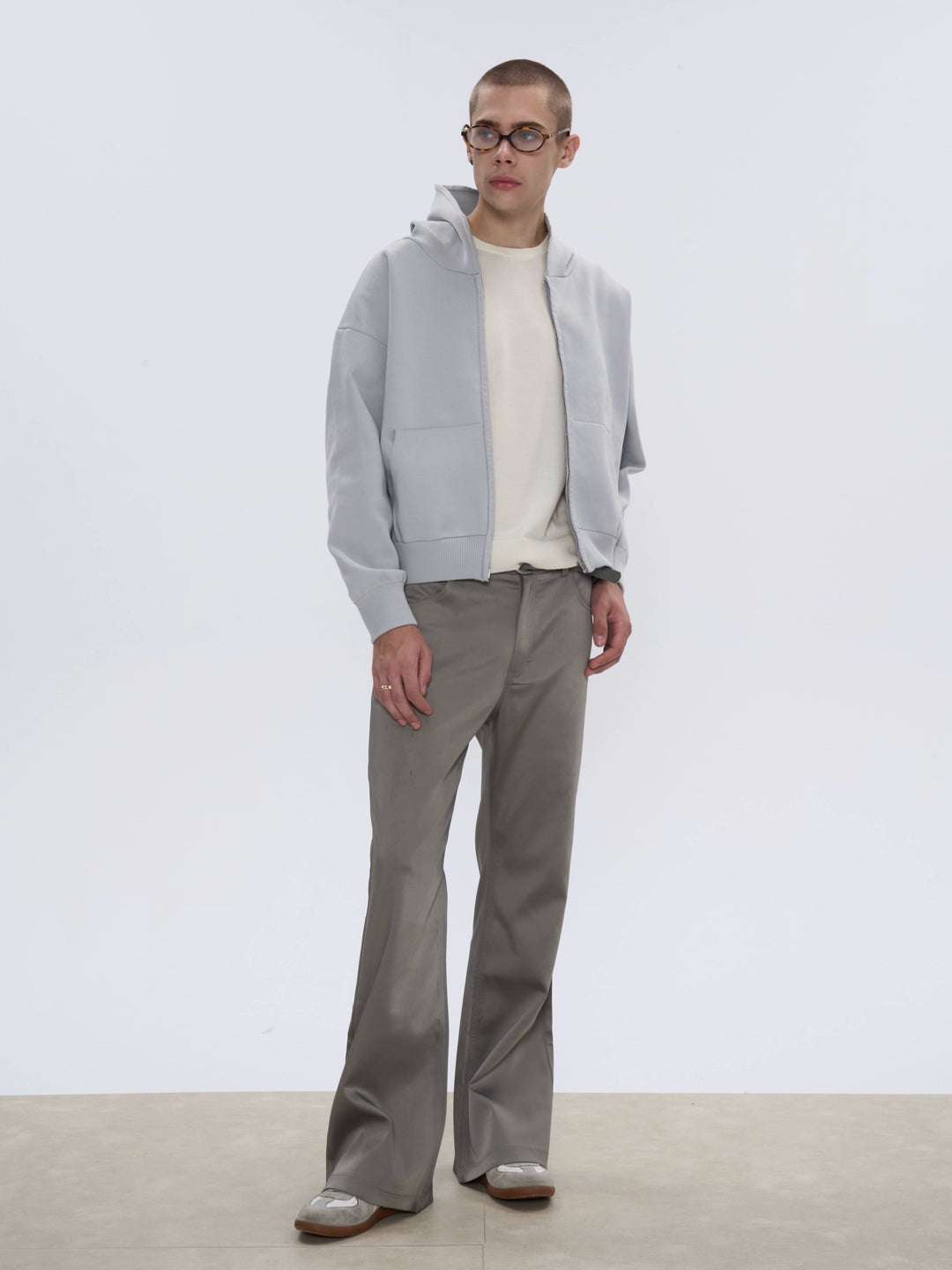 Slim Bootcut Commuter Trousers