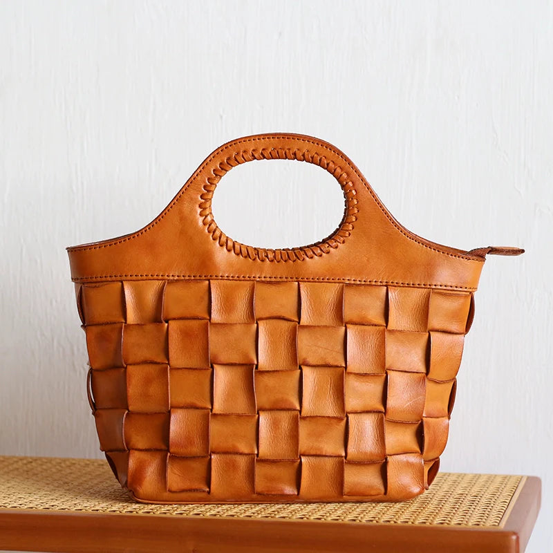 Luxe Woven Leather Crossbody