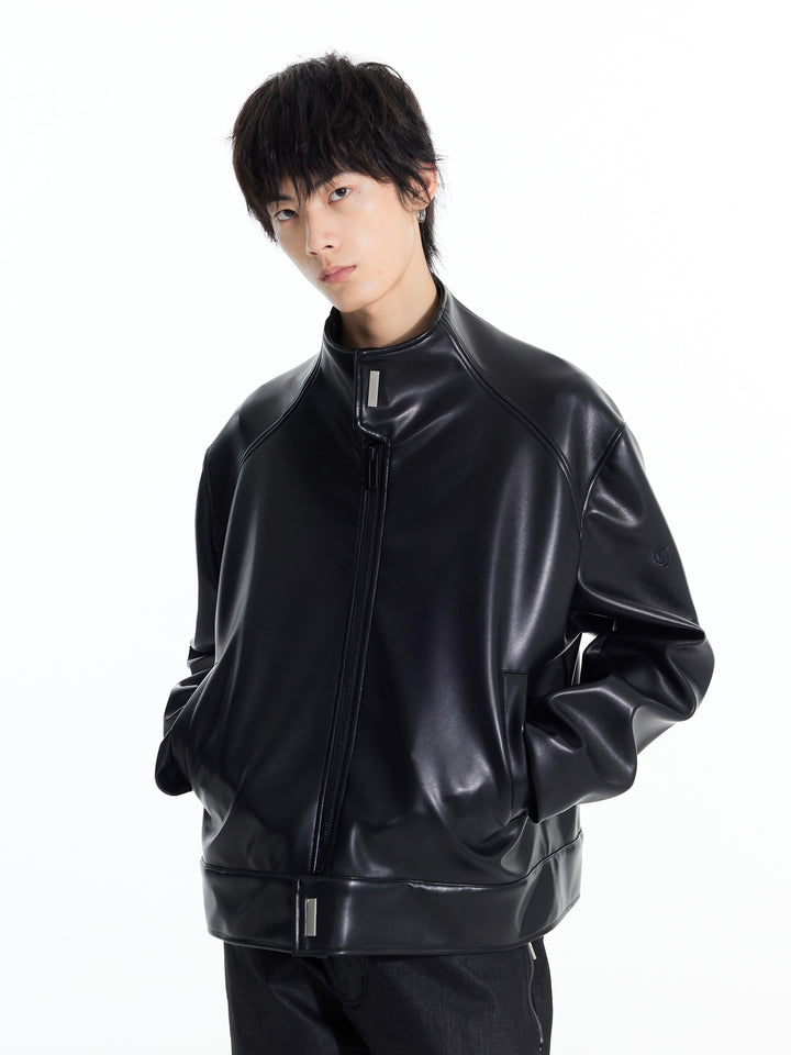 Pu Leather Motorcycle Jacket