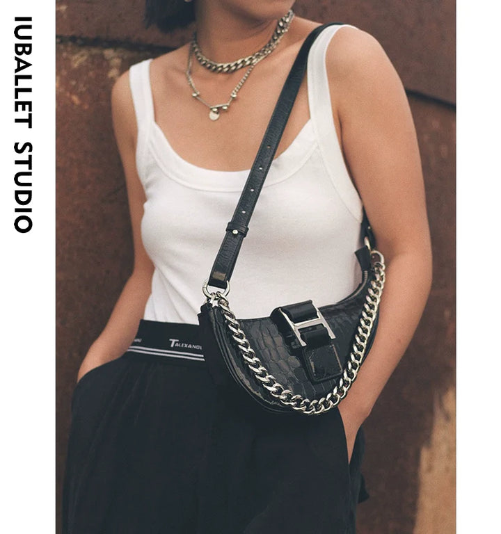 Leather Saddle Crossbody