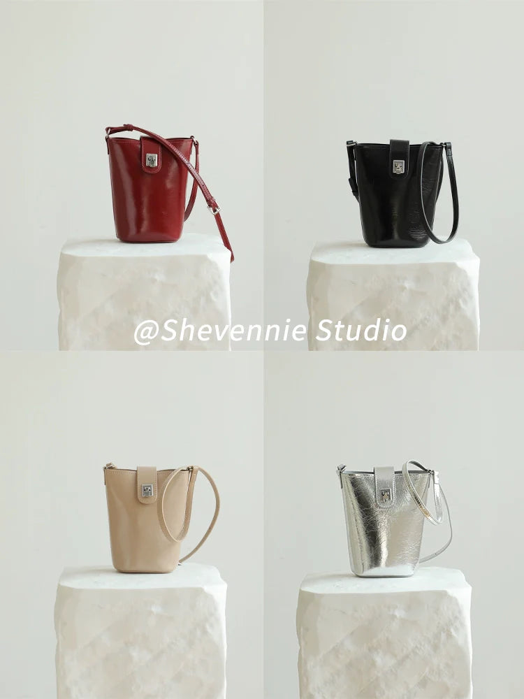 Shevennie Leather Crossbody Bag