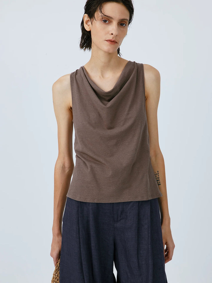 Linen Cotton Sleeveless Top