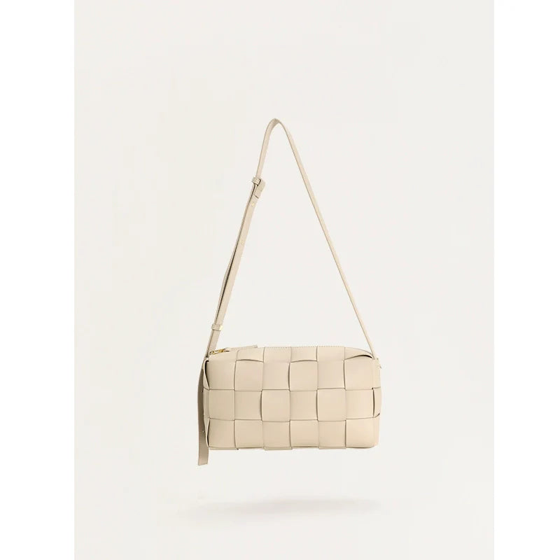 Woven Leather Crossbody