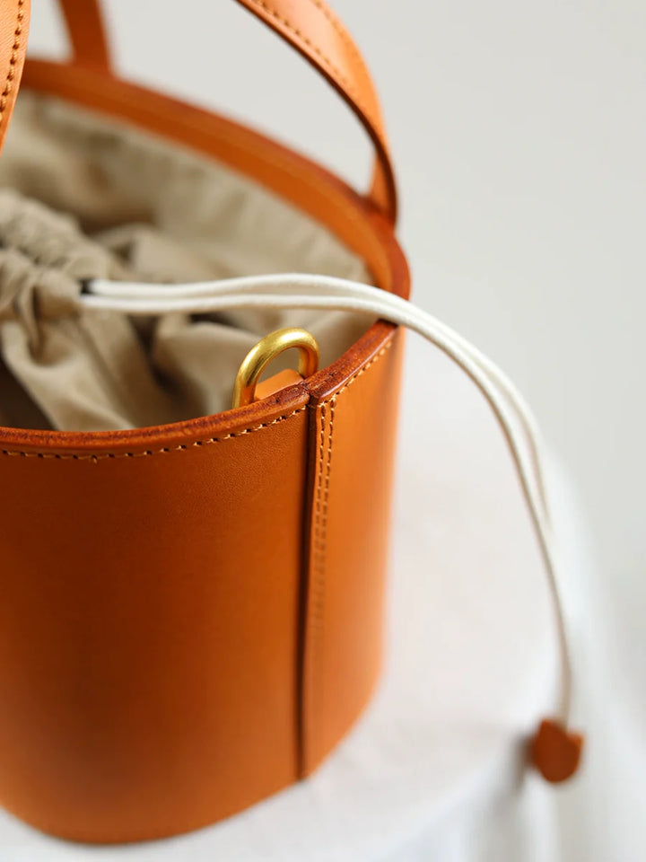 Sunset Leather Bucket Bag