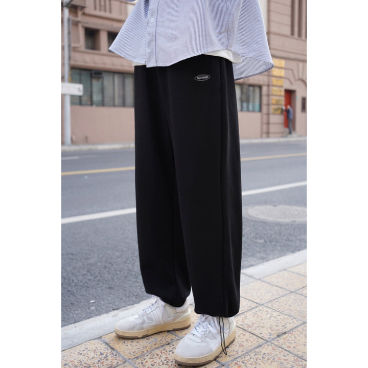 Embroidered Fleece Pants