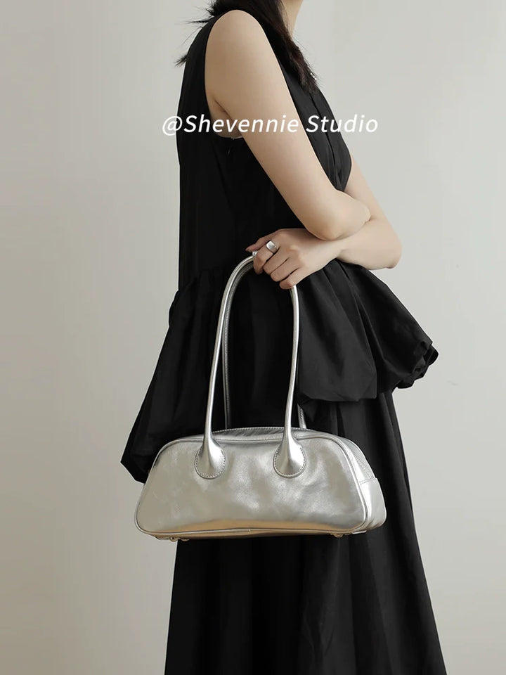 Shevennie Leather Baguette