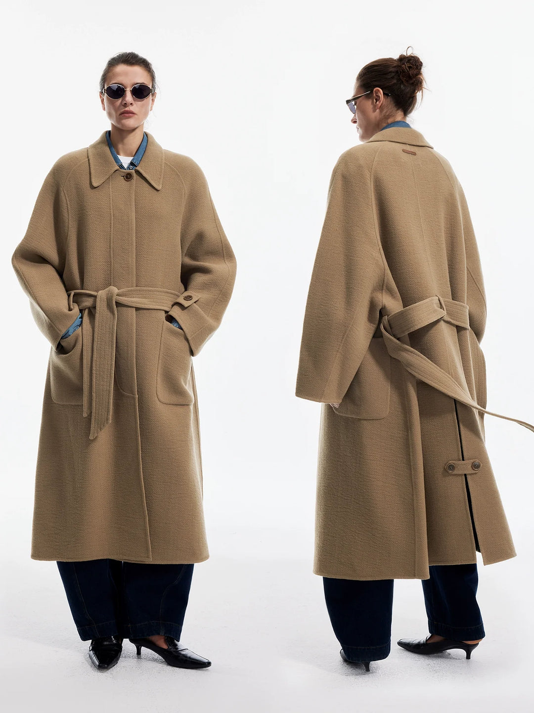 Natural Wool Cashmere Overcoat