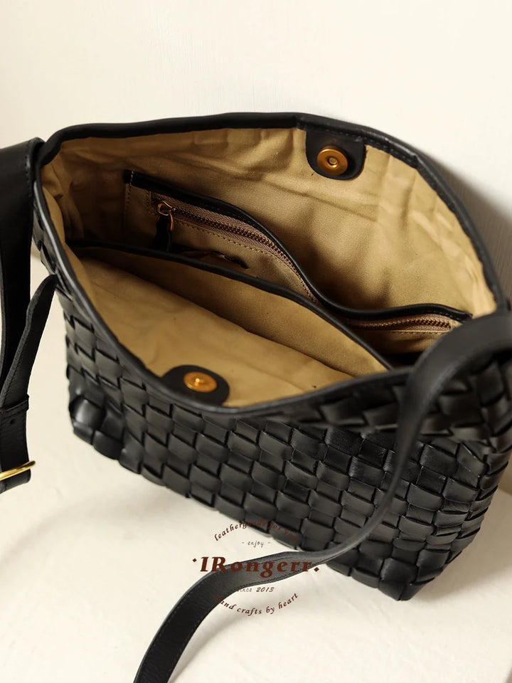 Handwoven Leather Tote