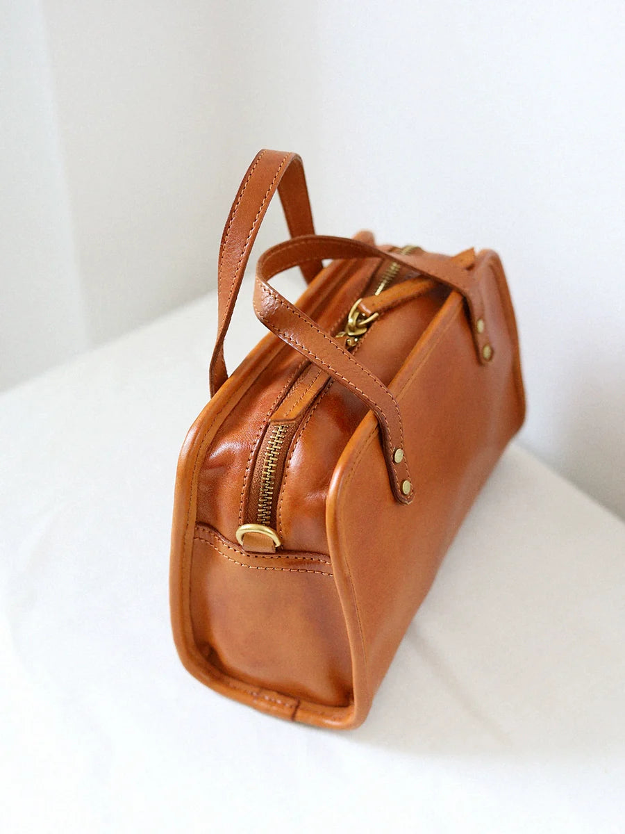 Classic Boston Leather Bag