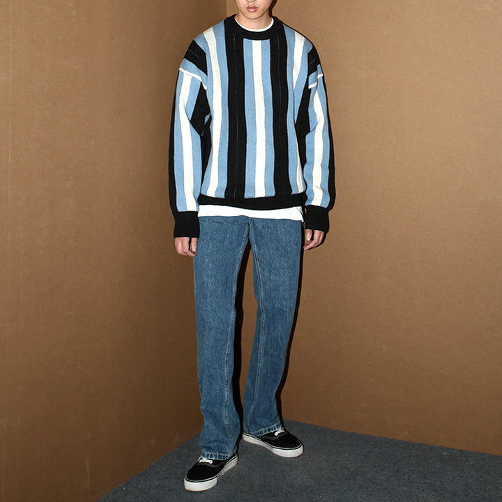 Vertical Striped Pullover