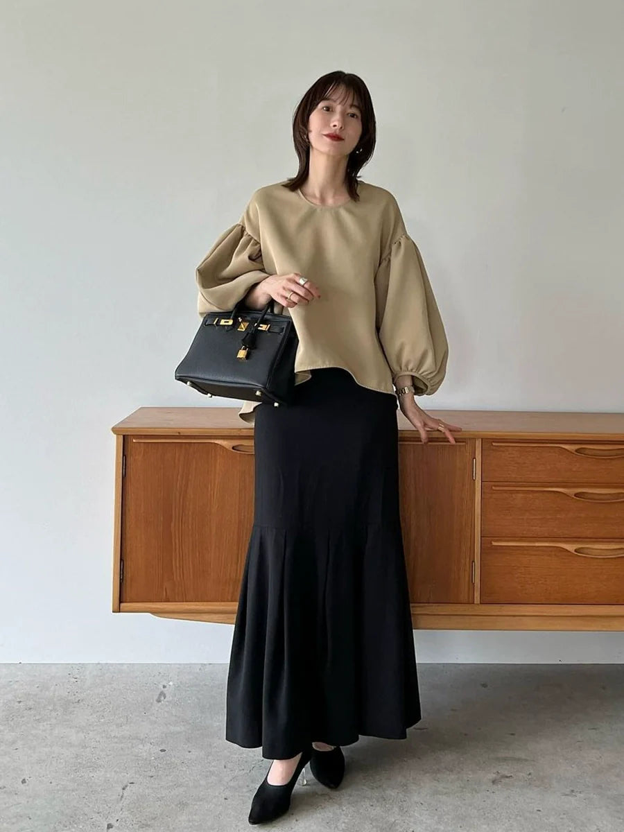 Ena Lantern Sleeve Top