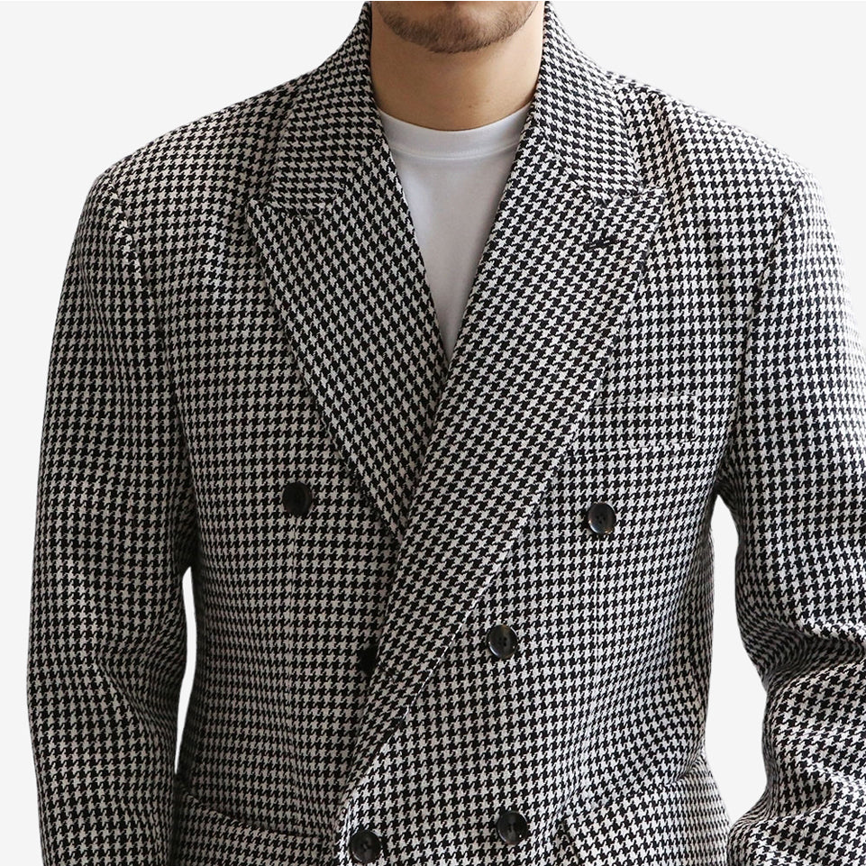 Double-Breasted Tweed Suit