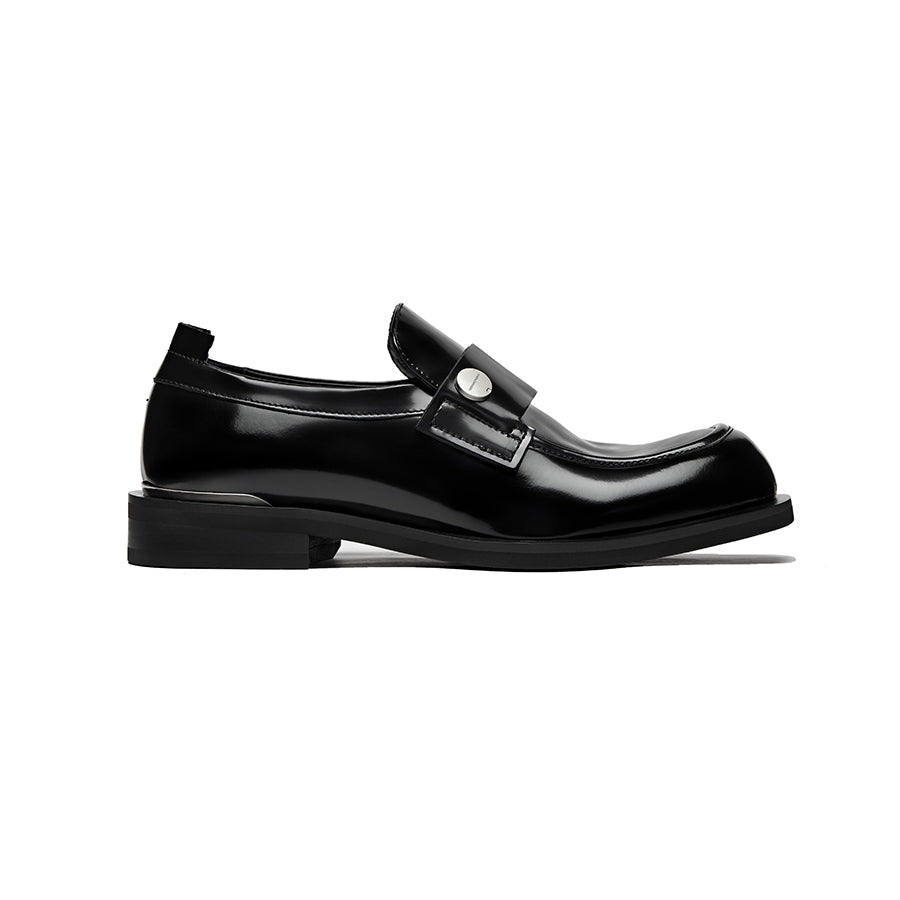 Men's Trendy Height-Increasing Metal Loafers for Daily Commuting
