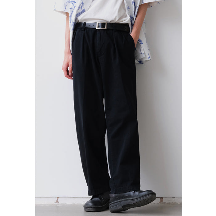 Spring Washed Cotton Loose Straight Nine-point Pants